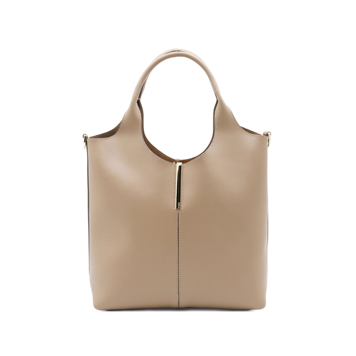 small top-handle leather bag