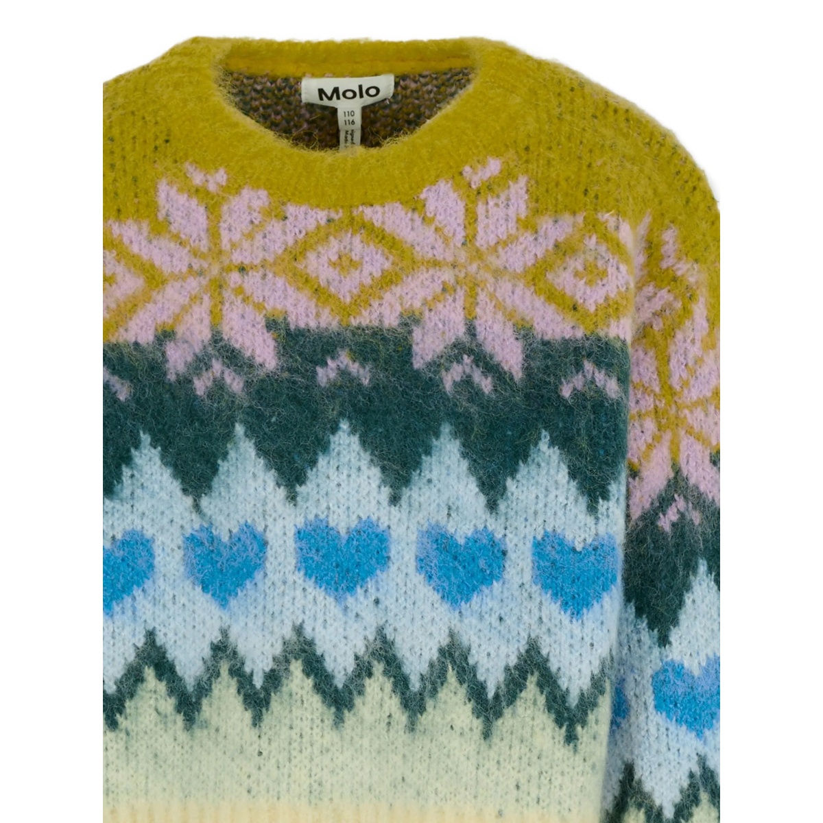 snowflake-heart pattern sweater - Img 3