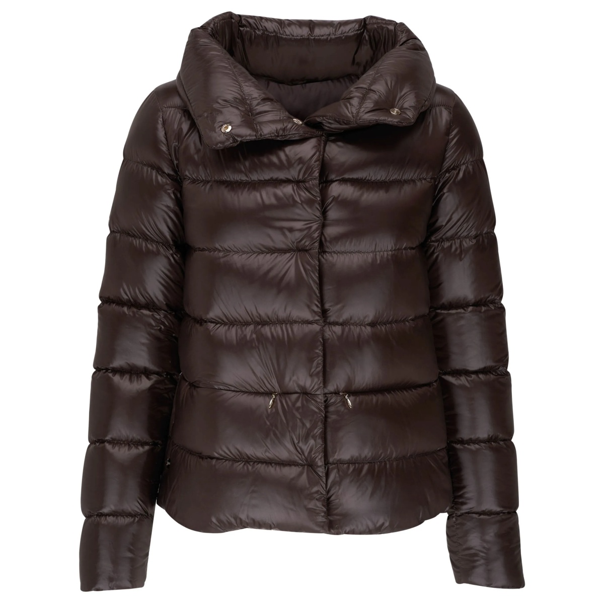 spread-collar quilted jacket