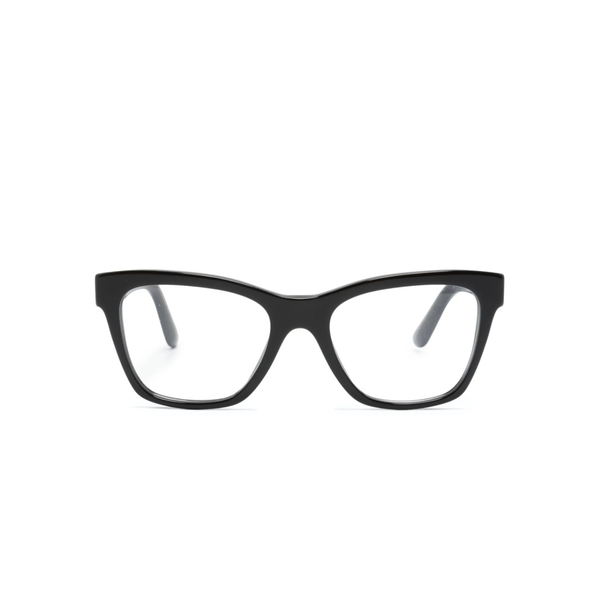 square-frame clear-lenses glasses