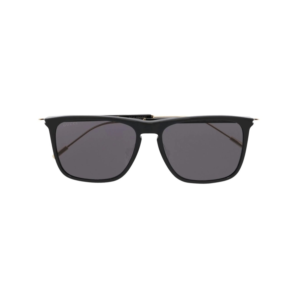 square-frame logo sunglasses