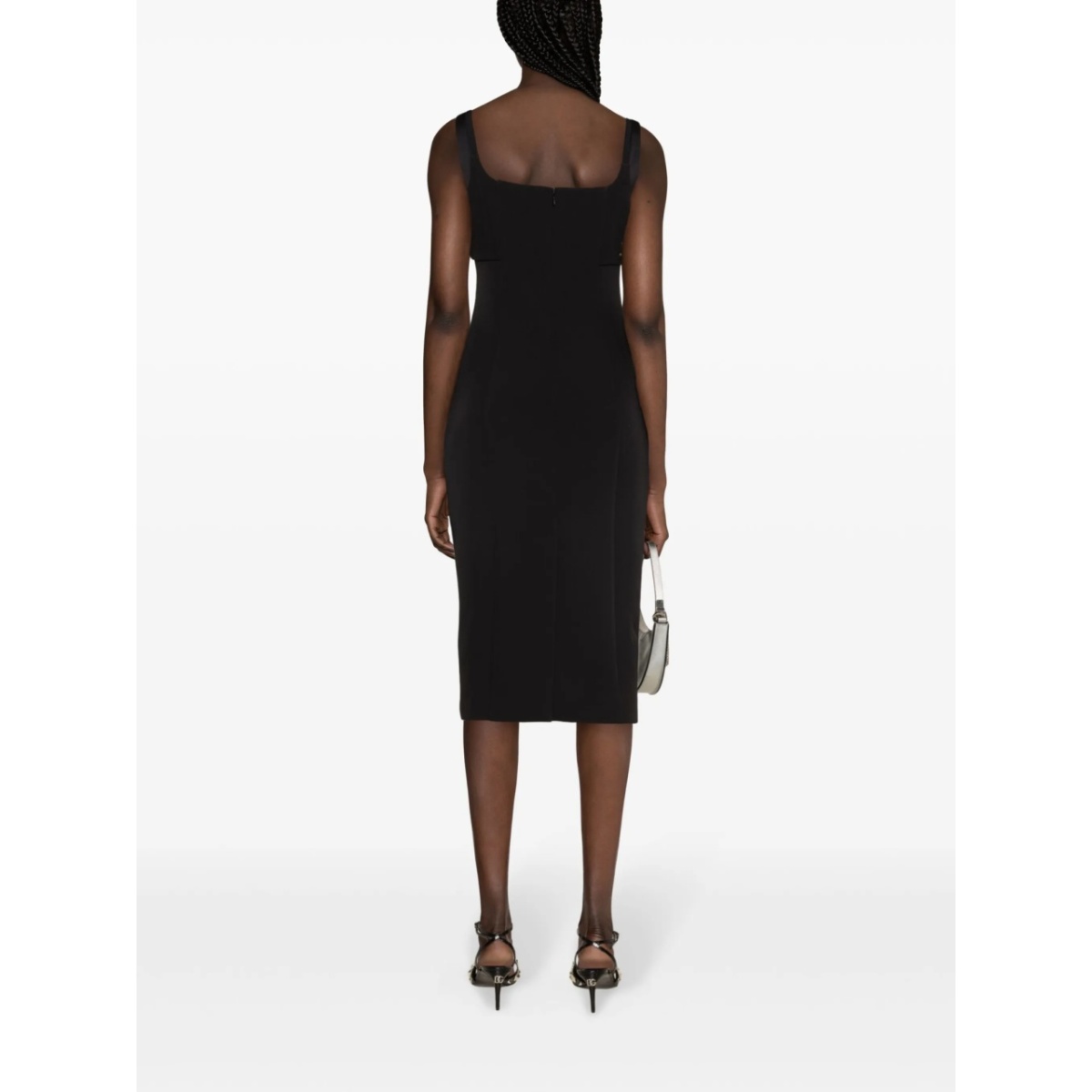 square-neck cady midi dress - Img 3