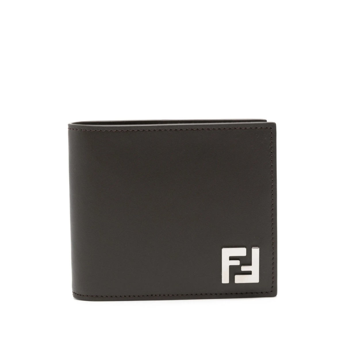 Squared FF leather wallet