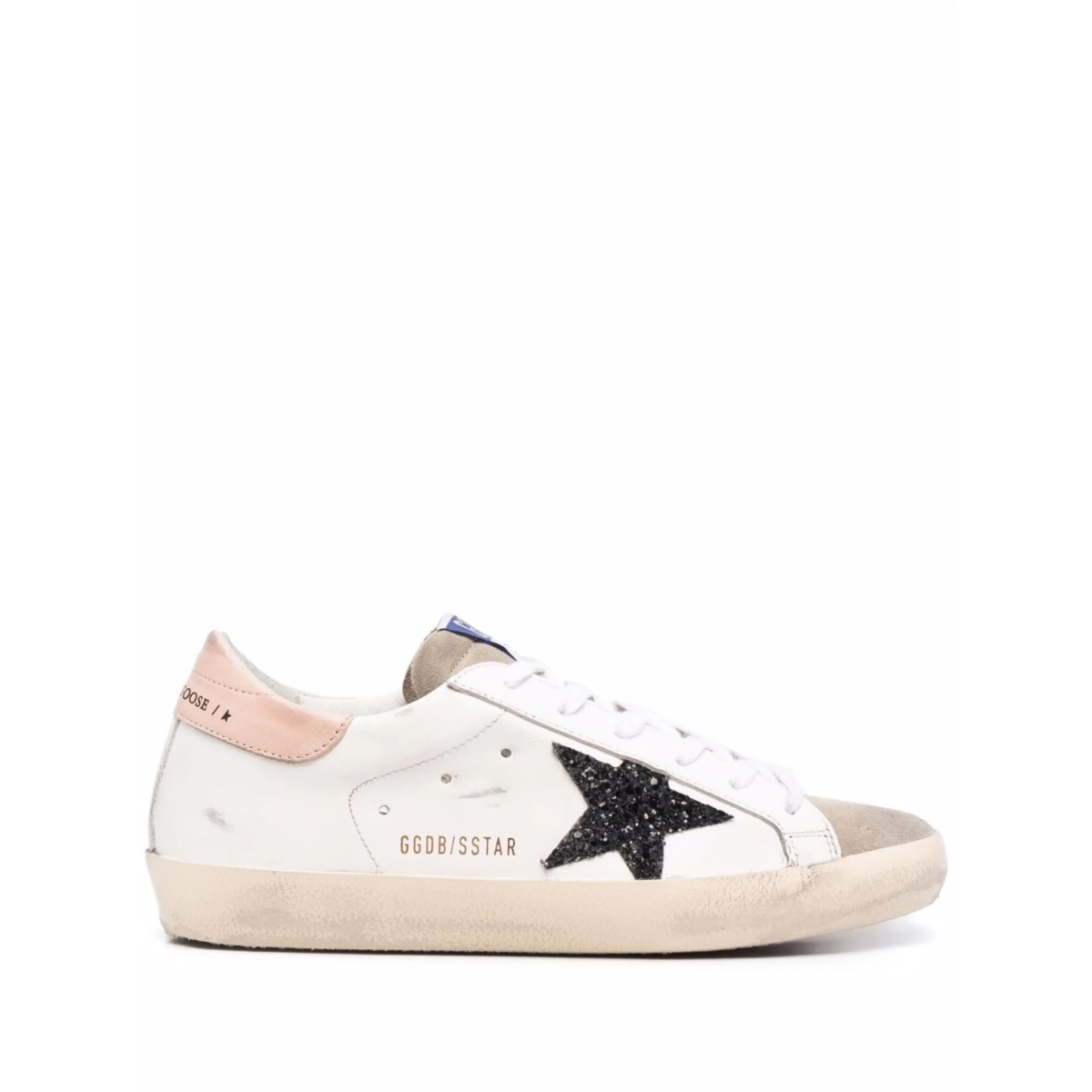 star-patch lace-up sneakers