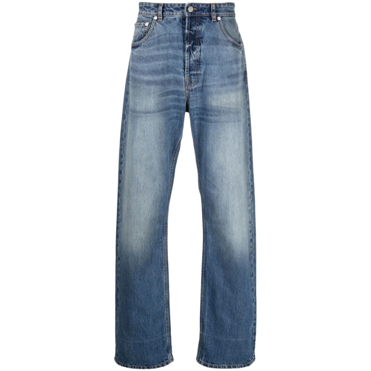 stonewashed denim jeans