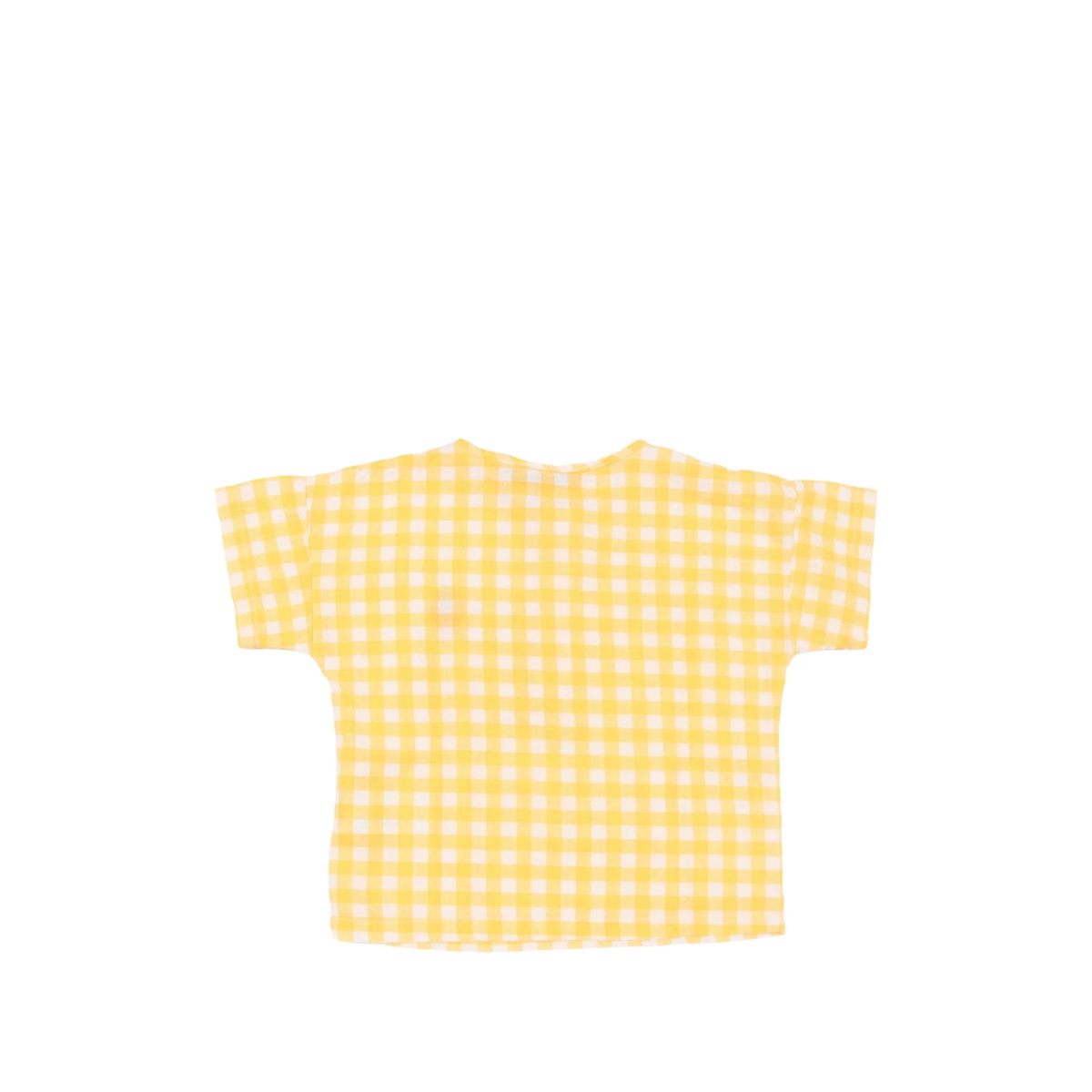 strawberry-detail vichy woven shirt - Img 2