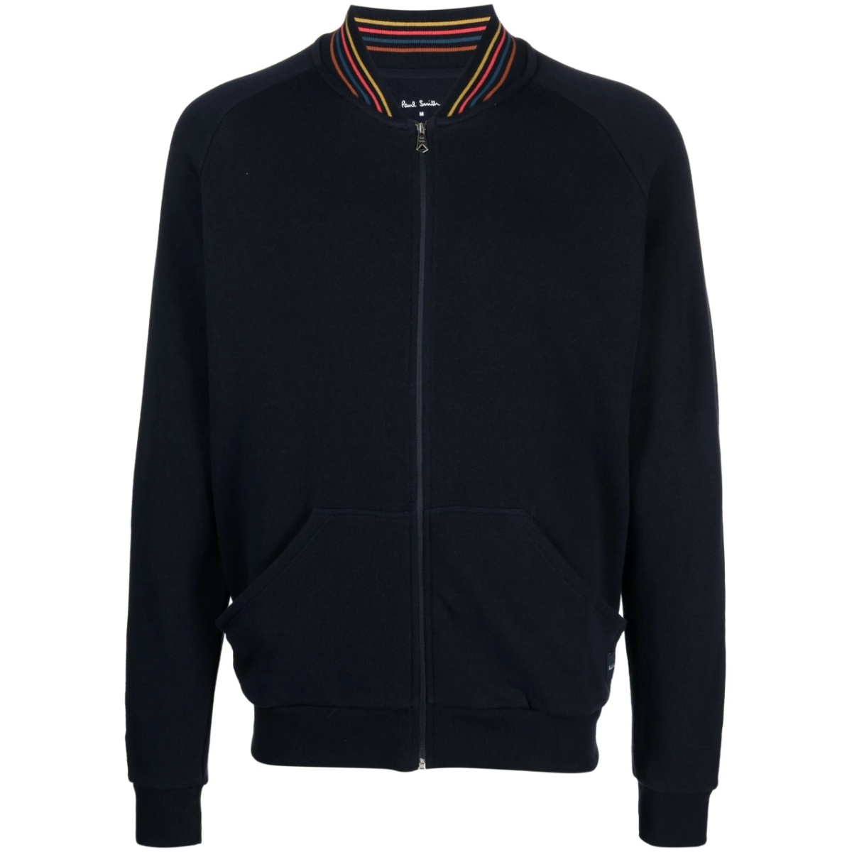 stripe-detail cotton jacket