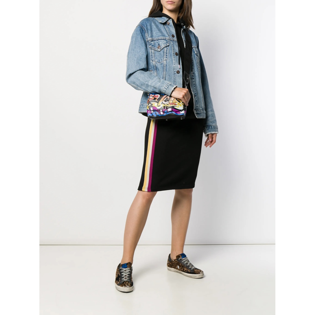 stripe panel pencil skirt - Img 2