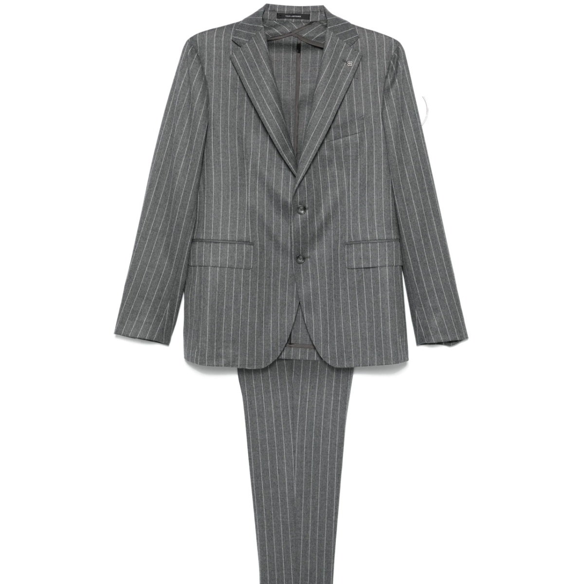 stripe-pattern suit