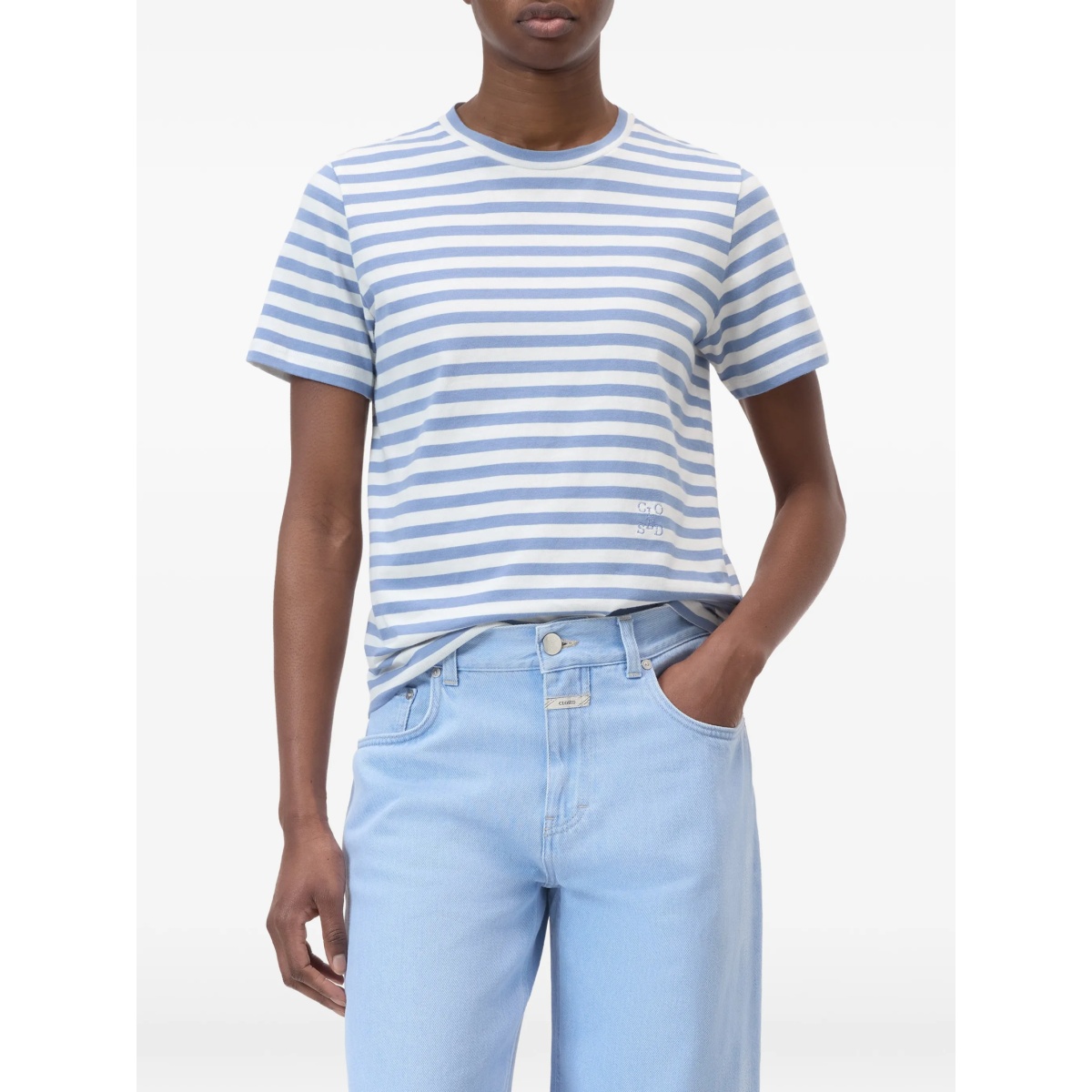 striped basic T-shirt - Img 3