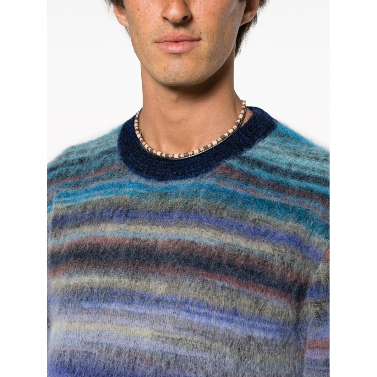 striped crew-neck jumper - Img 5