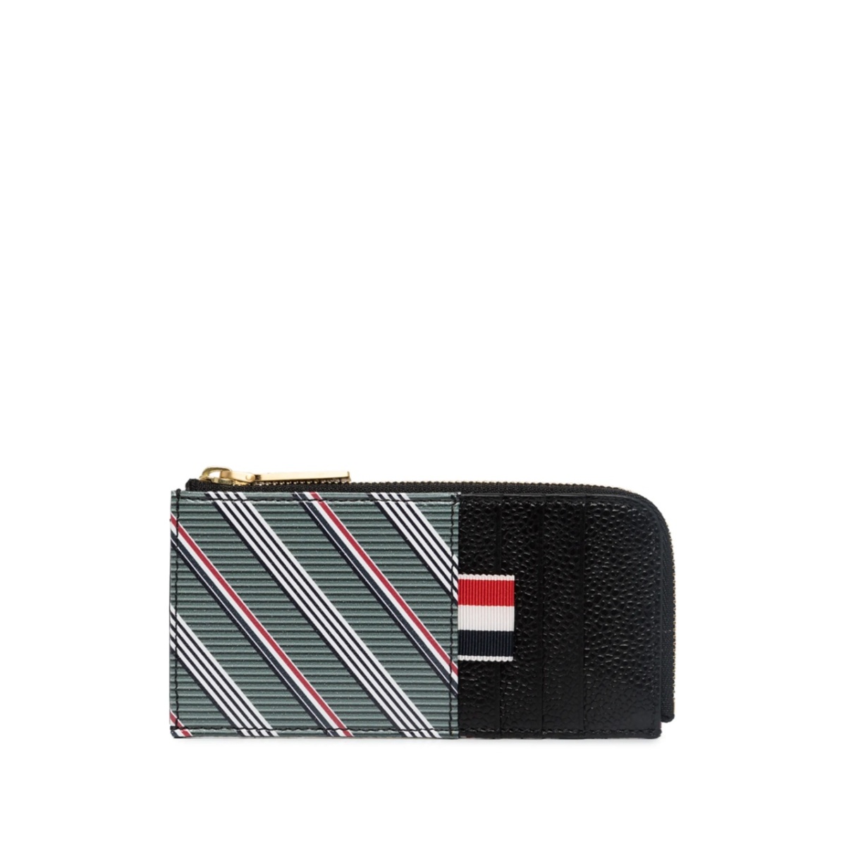 striped zip wallet