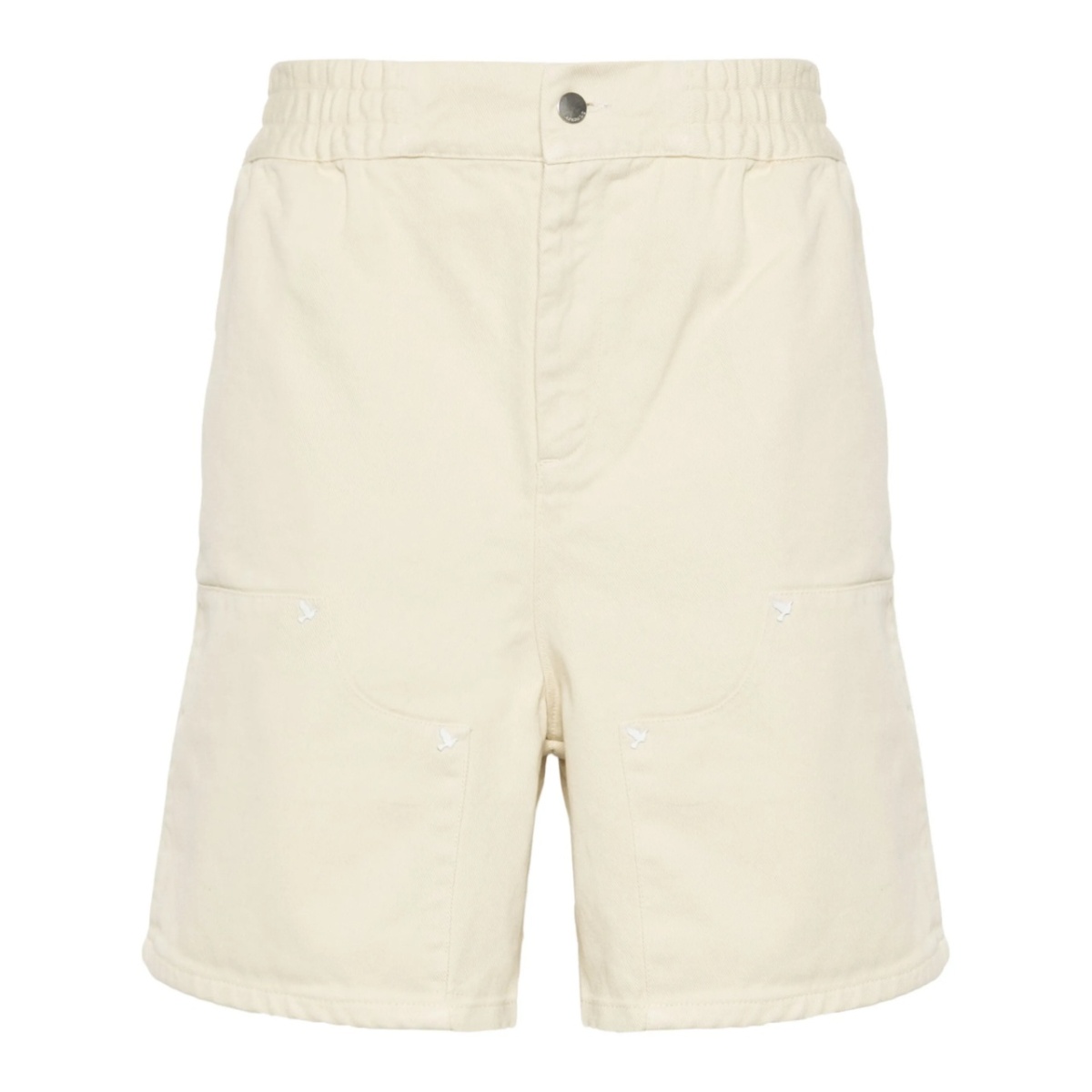 stud-embellished cotton bermuda shorts