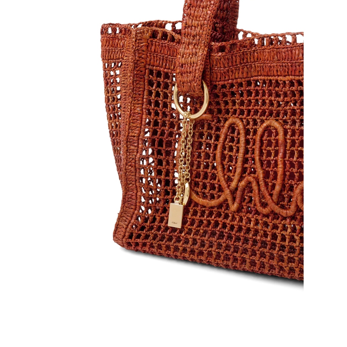 Summer Banana raffia east-west tote bag - Img 5