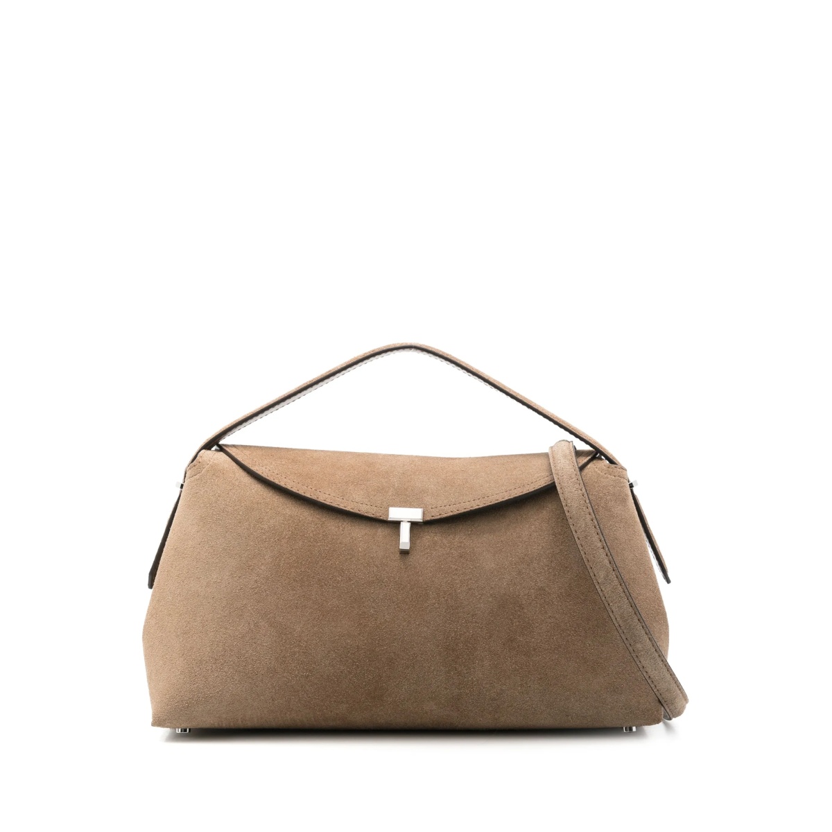 T-Lock suede tote bag