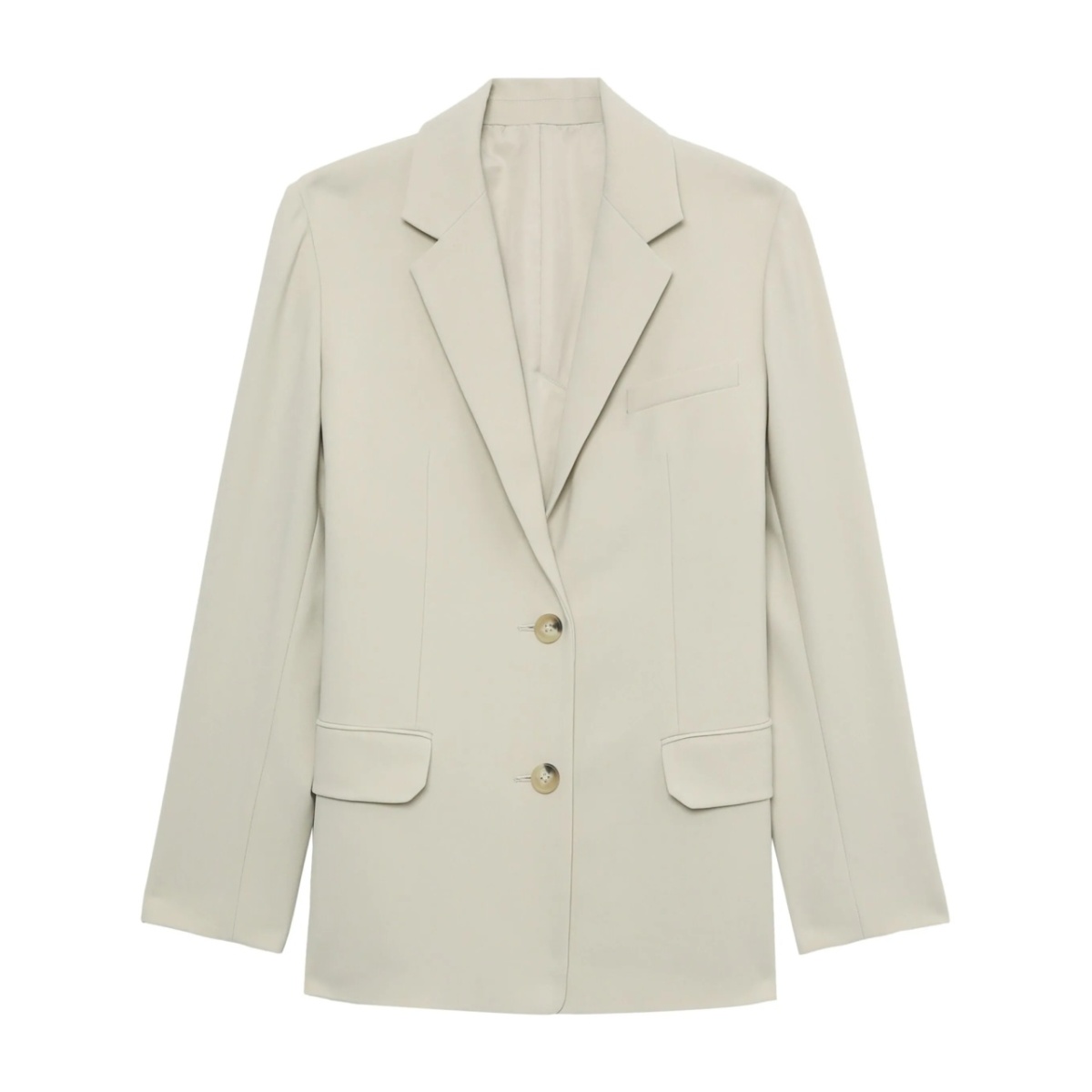 tailored single-breasted blazer