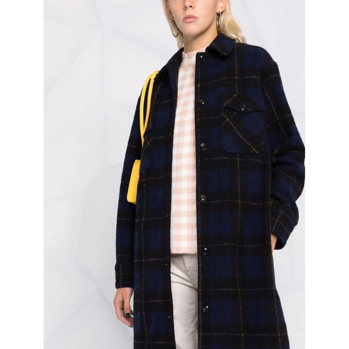 tartan-check coat - Img 3