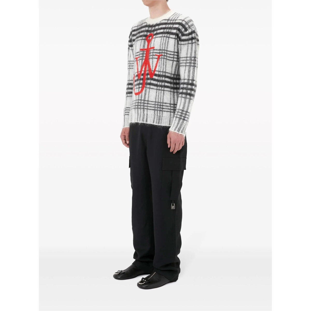 tartan-check crew-neck jumper - Img 2