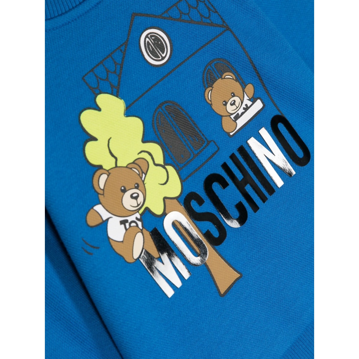 teddy logo-appliqué sweatshirt - Img 3
