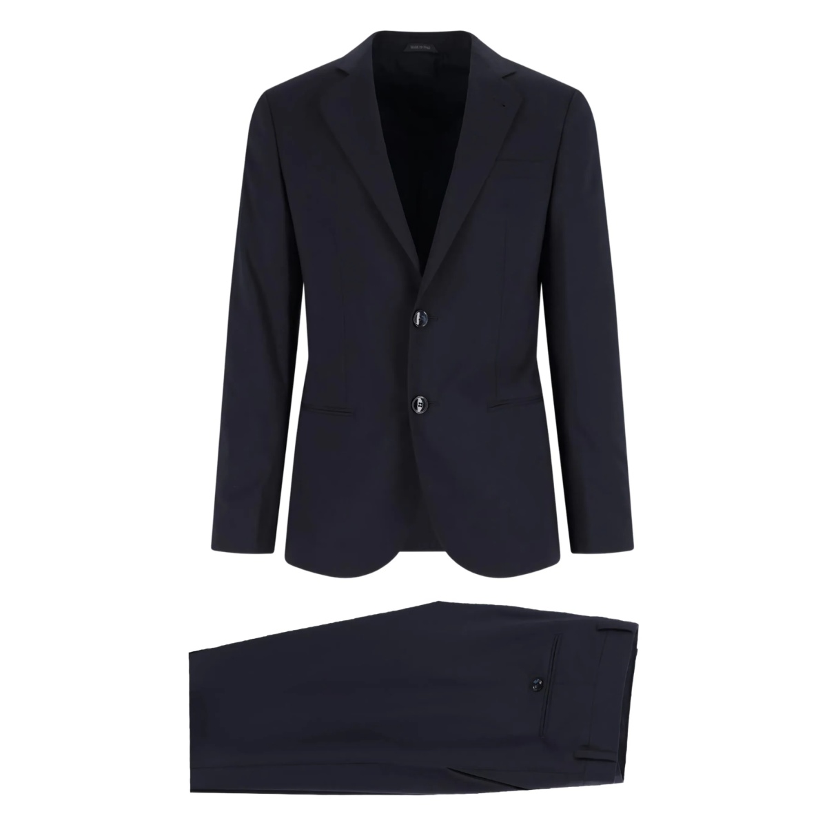 three-button wool suit