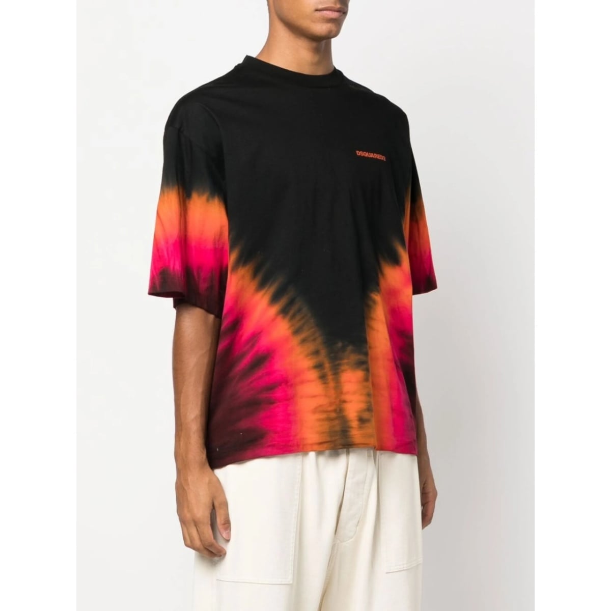 tie-dye logo-print T-shirt - Img 3