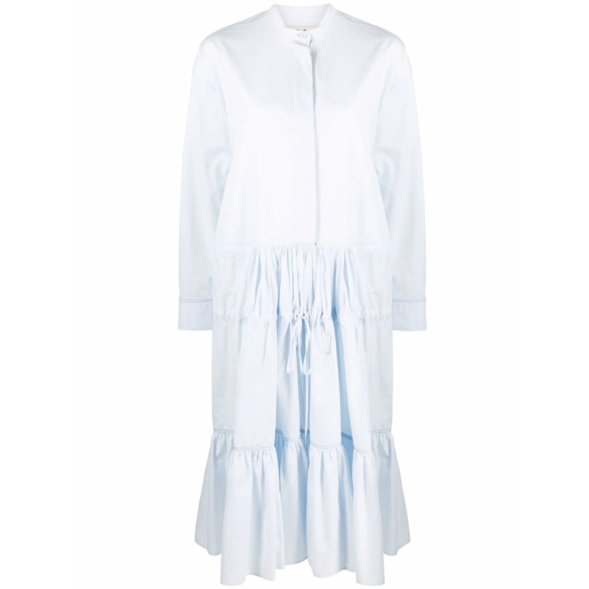tiered ruched dress