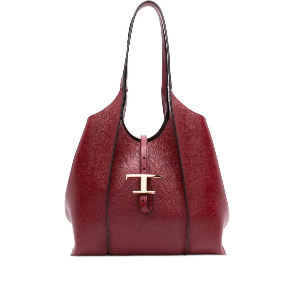 Timeless T-bar clasp leather tote bag