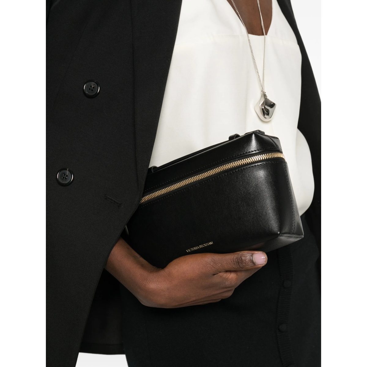 top-handle leather cross body bag - Img 2
