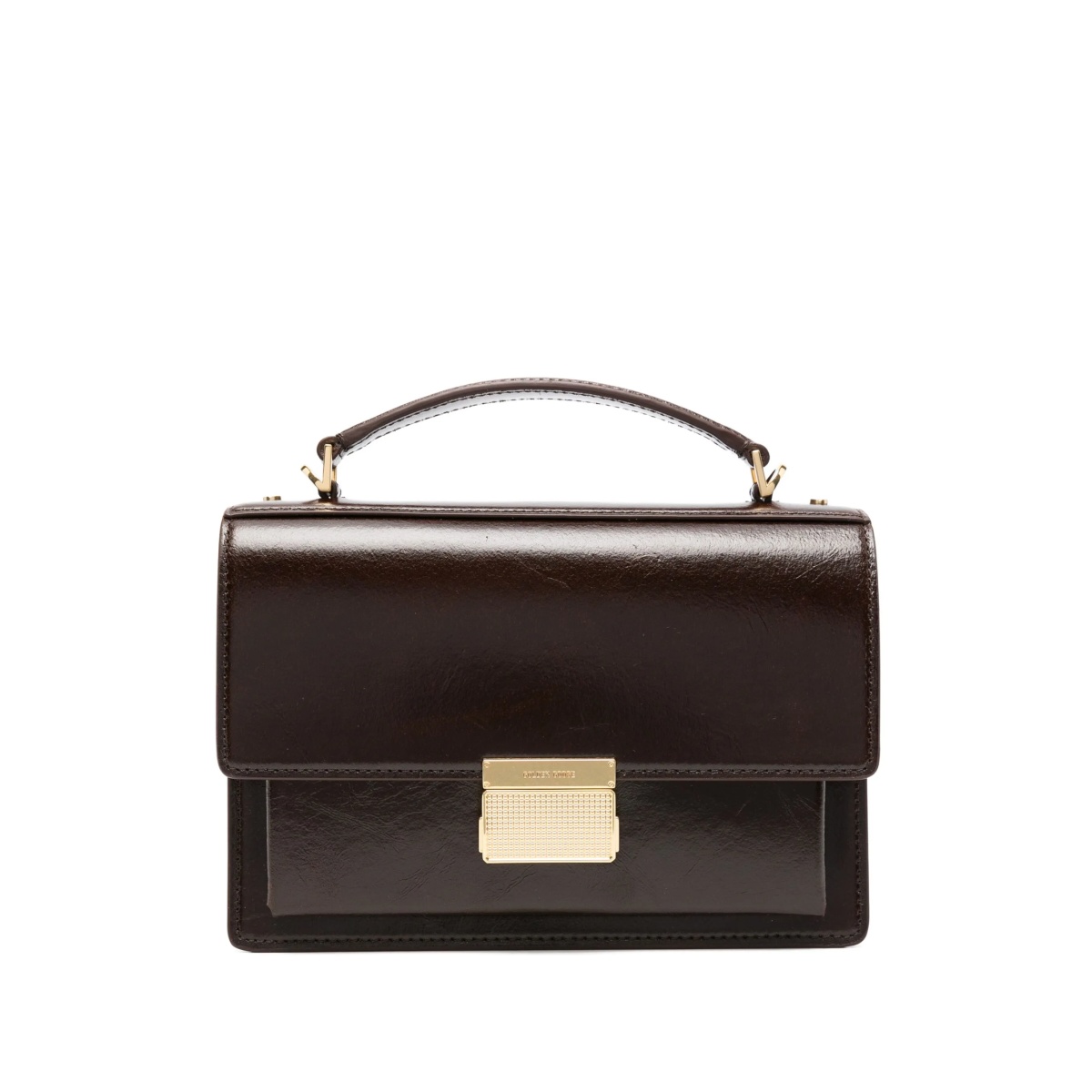 top-handle leather tote bag