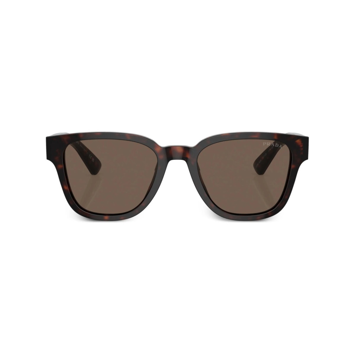 tortoiseshell-effect D-frame sunglasses