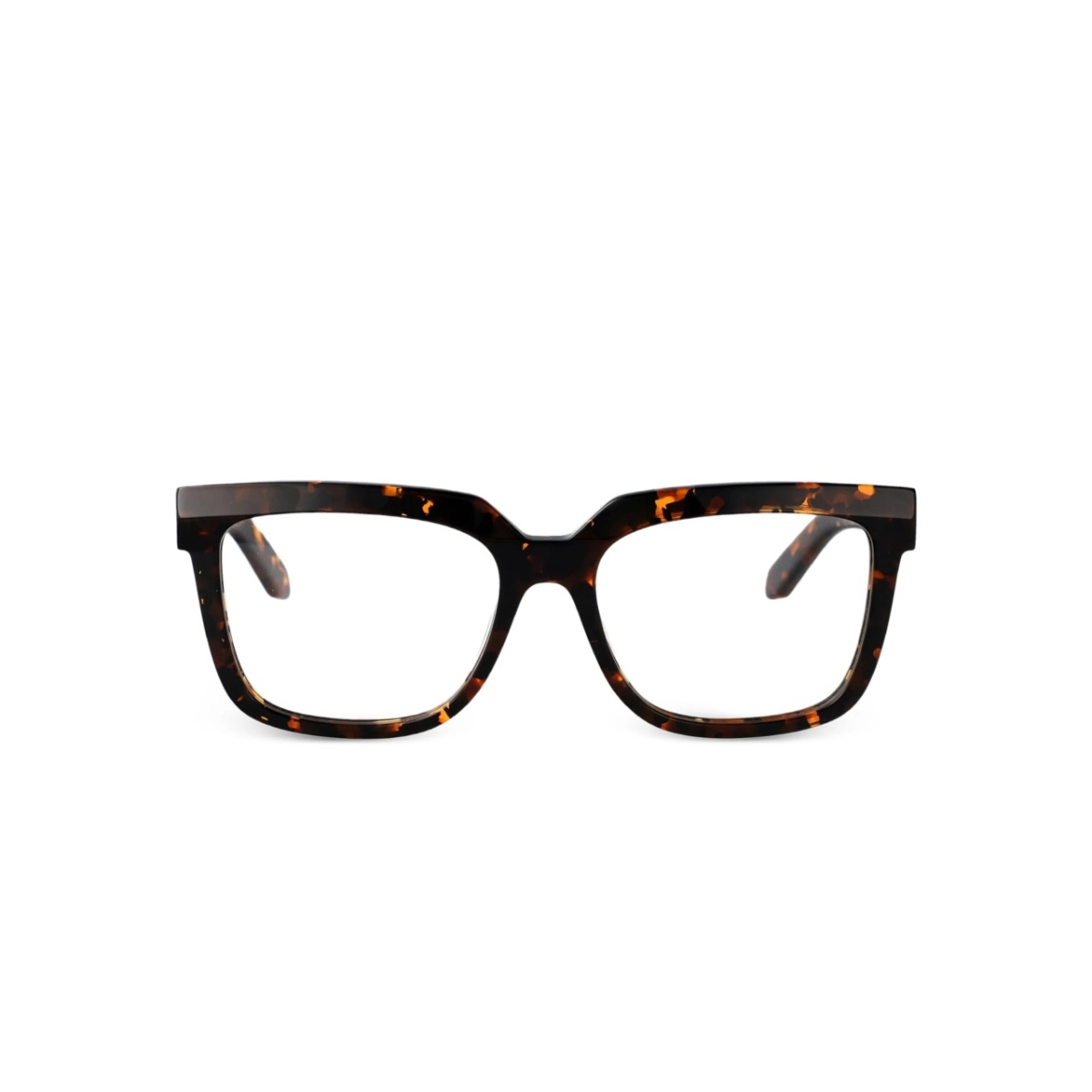 tortoiseshell-effect glasses