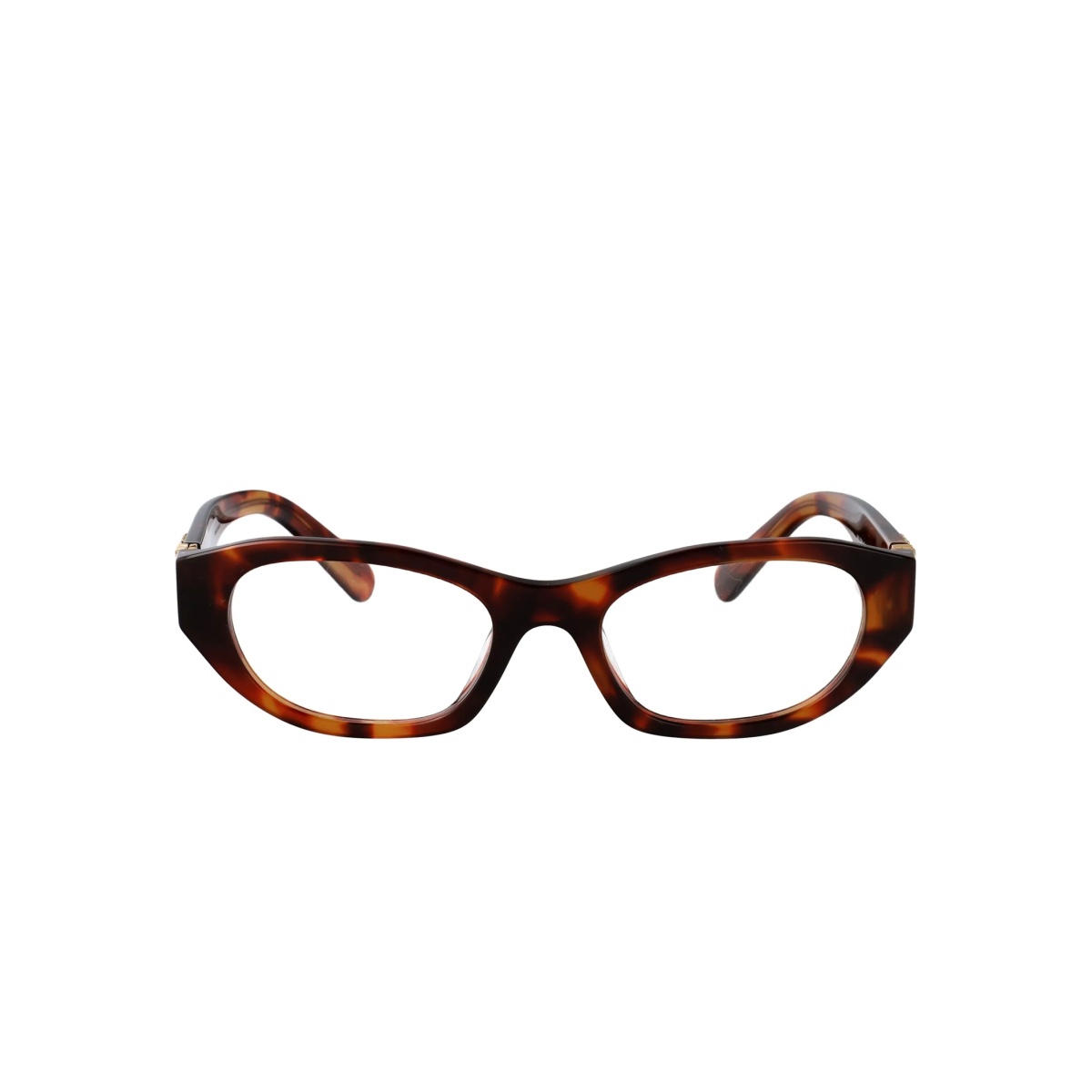 tortoiseshell geometric-frame glasses