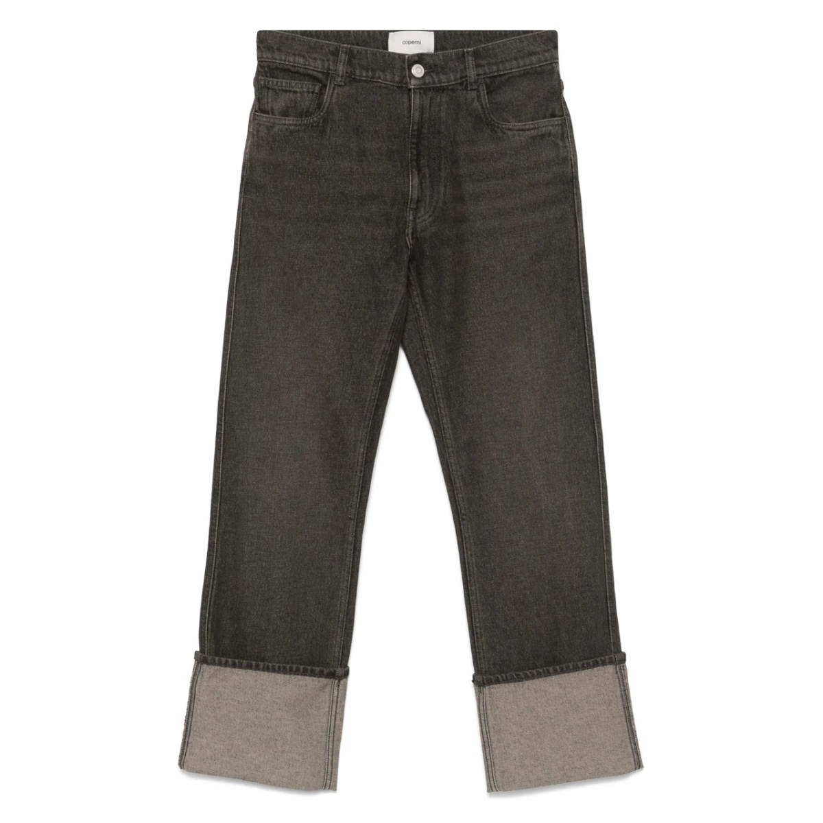 turn up-hem jeans