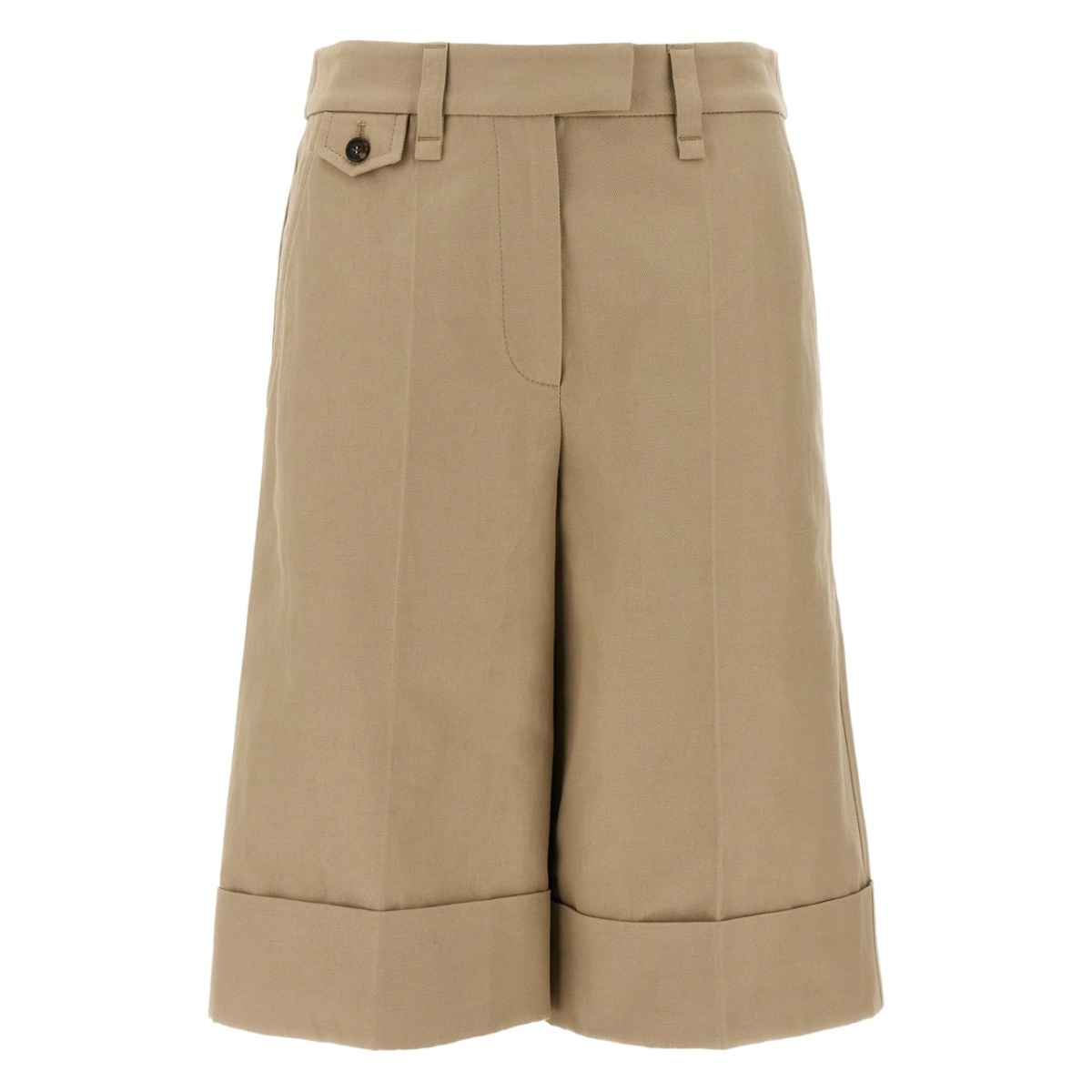 turn-up tailored shorts