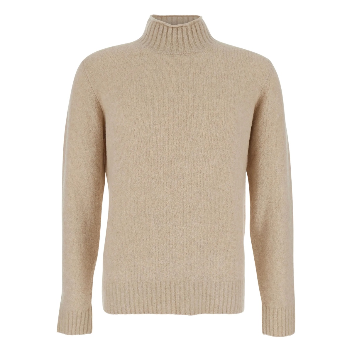 turtleneck ribbed sweater