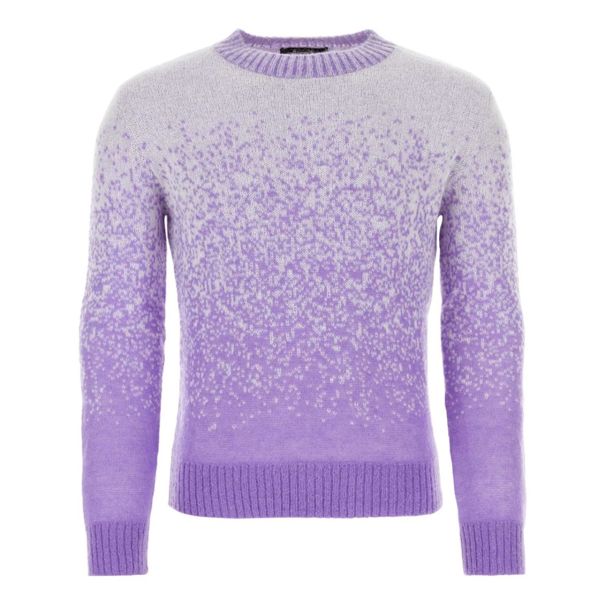 two-tone knitted sweater