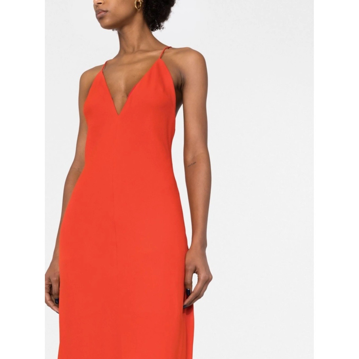 V-neck floor-length dress - Img 5