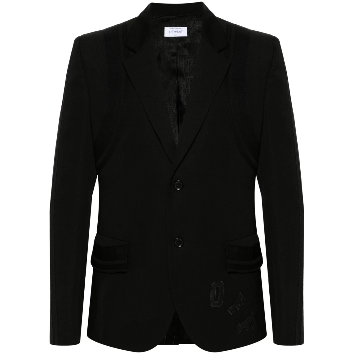 Varsity single-breasted blazer
