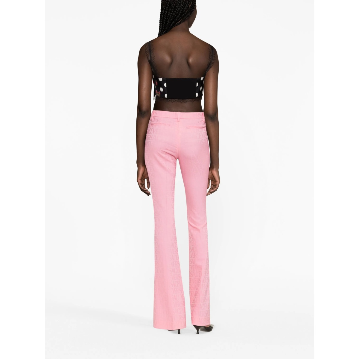 Versace Allover jacquard trousers - Img 4