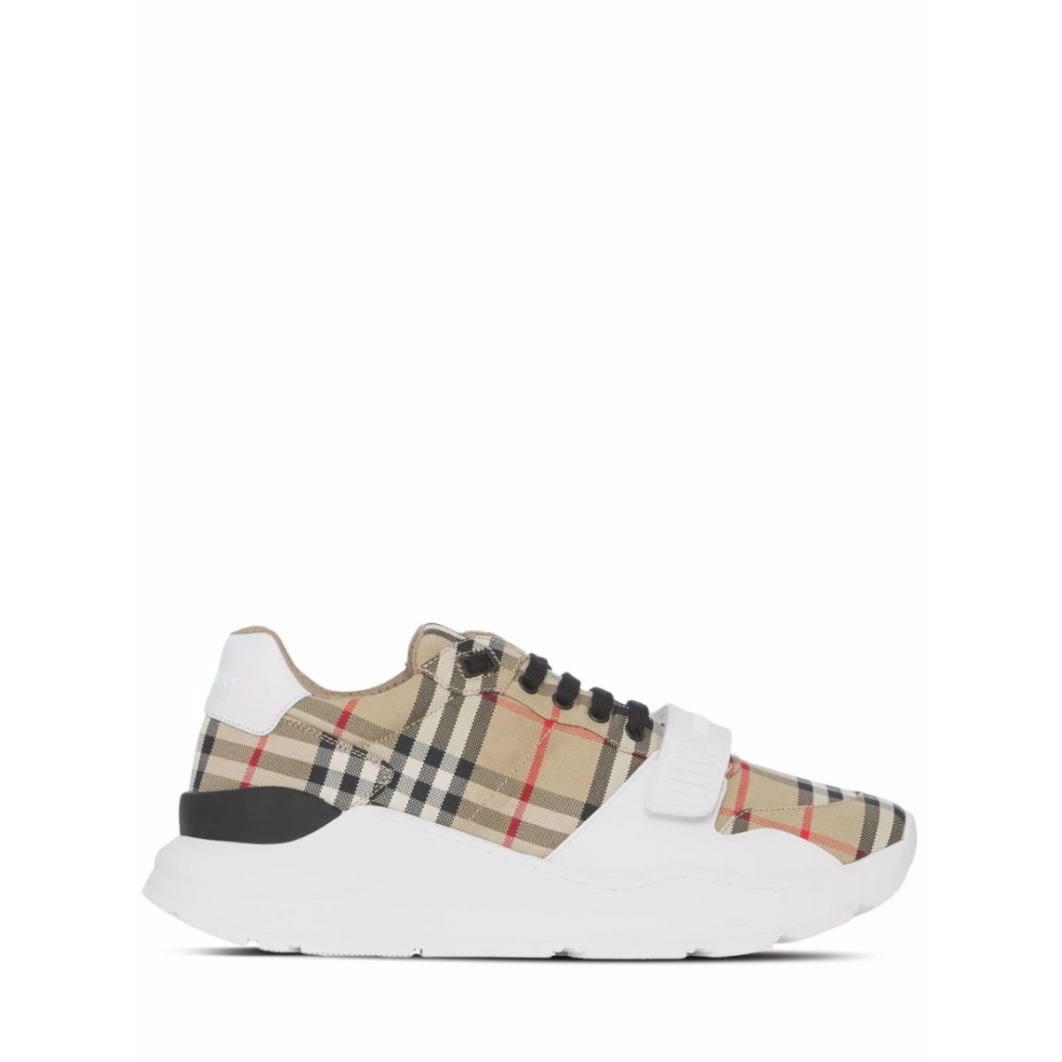Vintage Check-pattern touch-strap sneakers