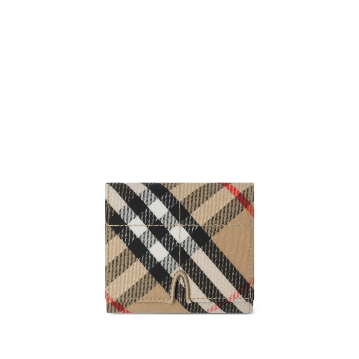 Vintage Check-print Snip wallet
