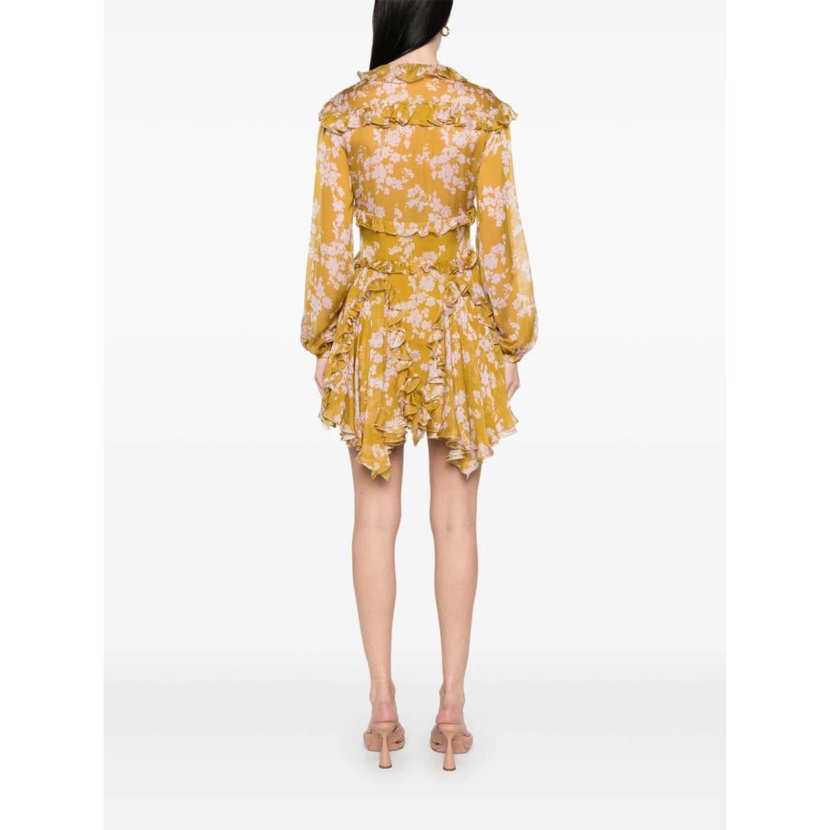 voile printed mini dress - Img 4