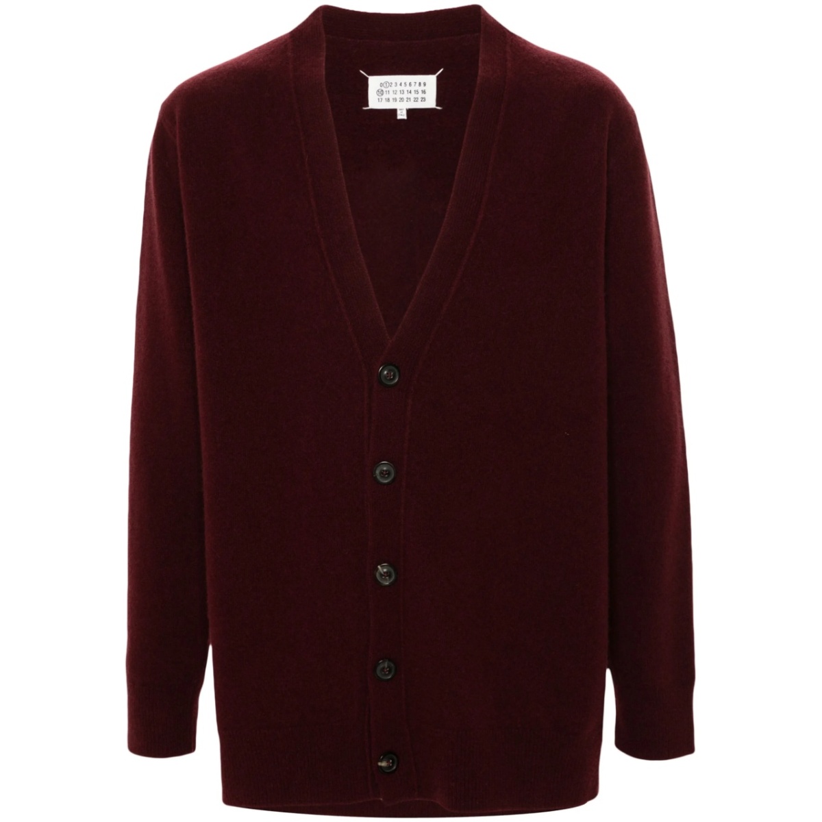 washed wool cardigan