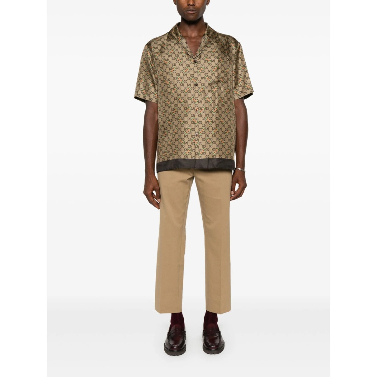 Web-stripe trim tailored trousers - Img 2