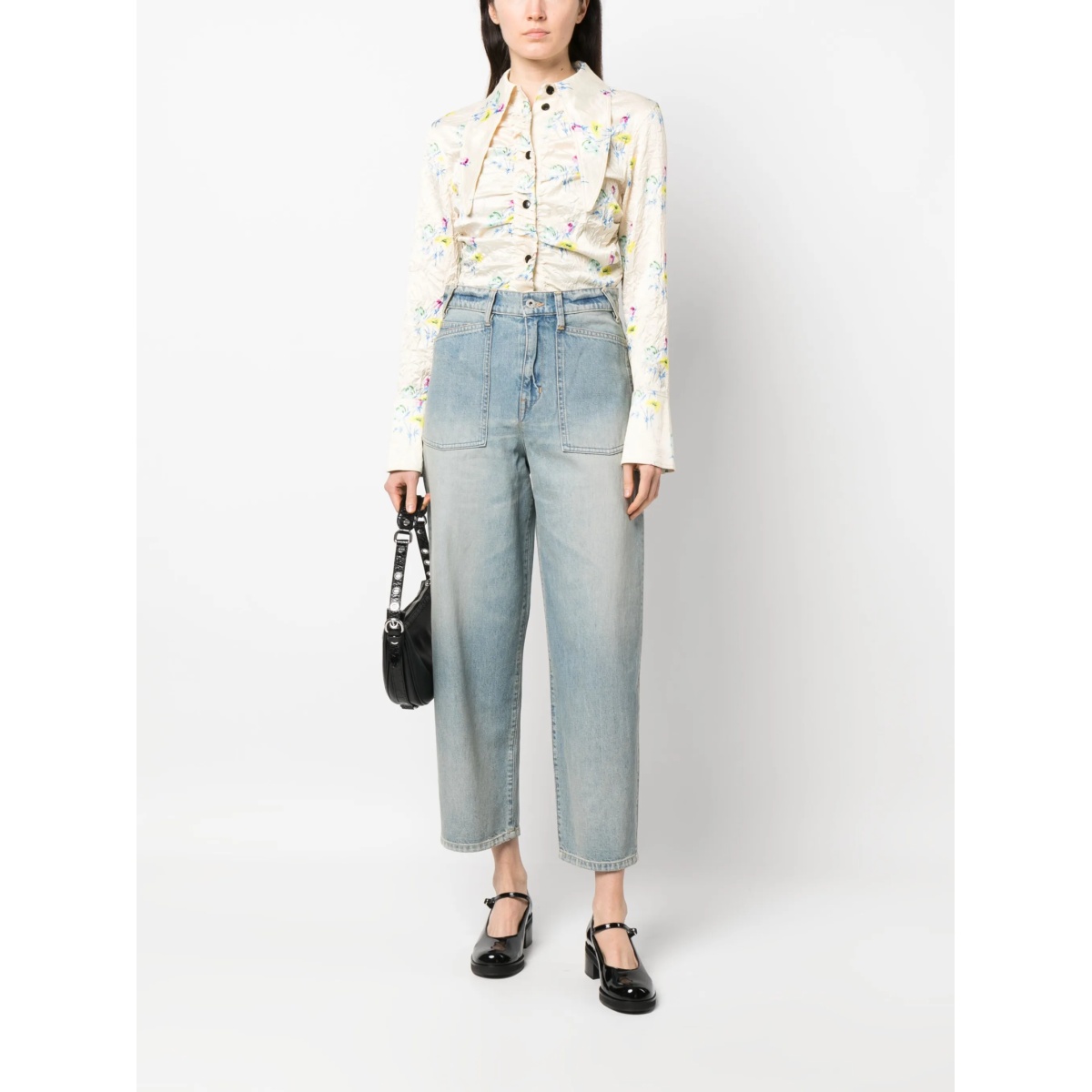 wide-leg cropped jeans - Img 2