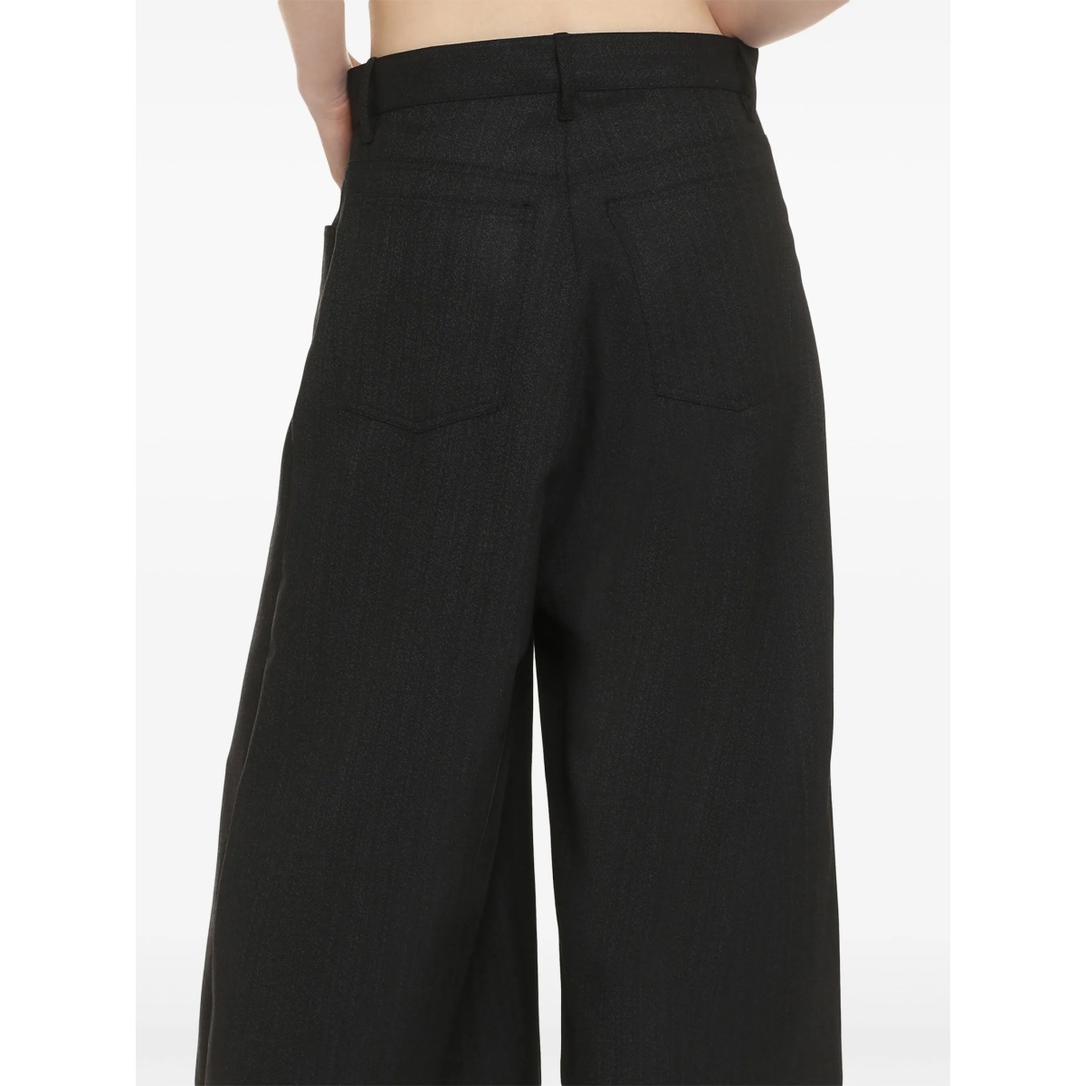 wide-leg cropped trousers - Img 3