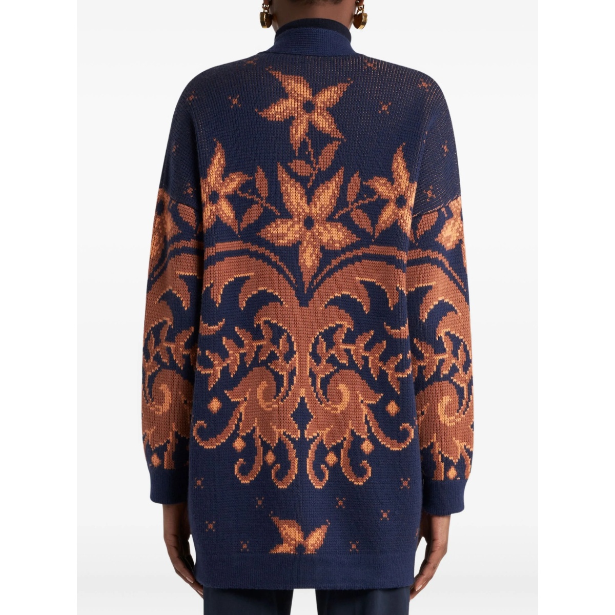 wool jacquard cardigan - Img 3