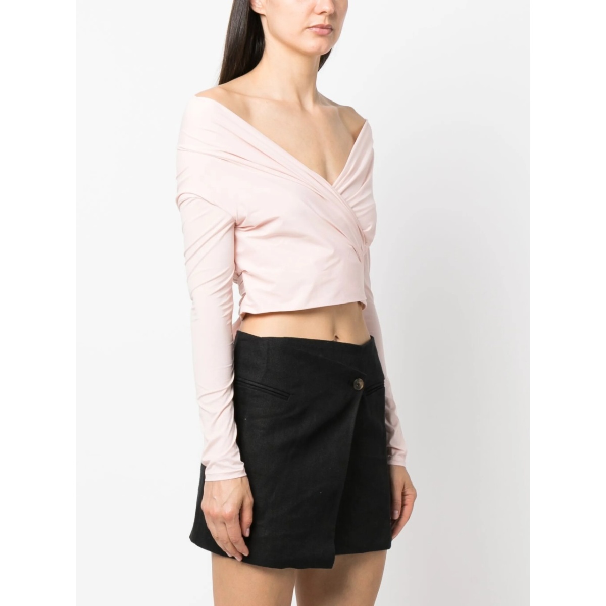 wraparound-style crop top - Img 3