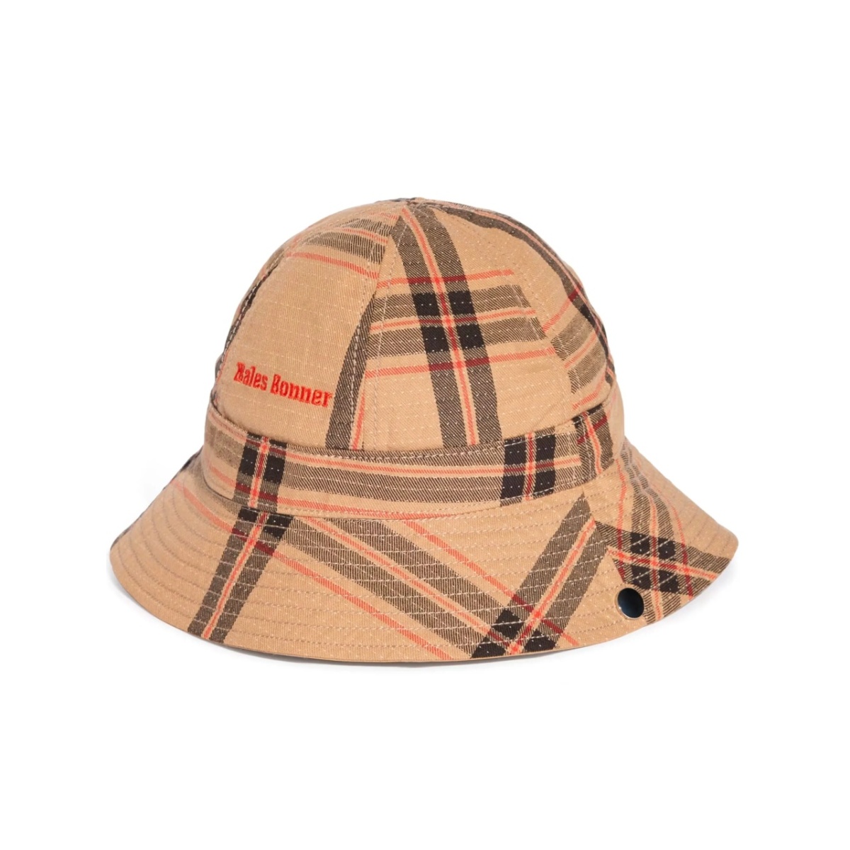 x Wales Bonner check-print bucket hat