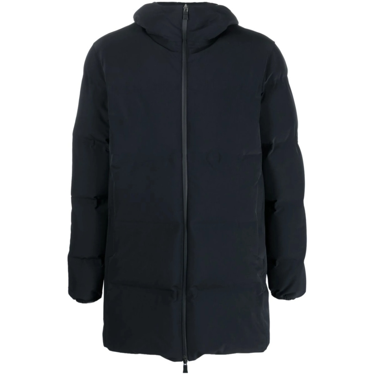 zip-up padded down coat